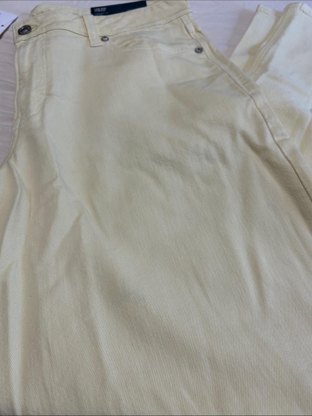 AE Dreamy Drape Stretch Low-Rise Ultra Wide Leg Pant - Yellow NWT - Picture 6 of 11